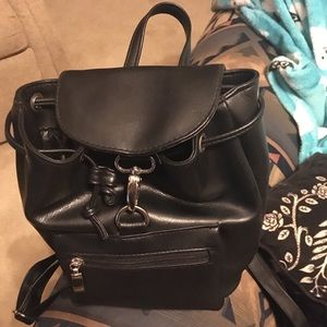 Vegan leather back-pack purse